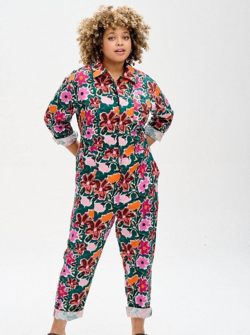 NWT Lucy & Yak Carmen Boilersuit Jumpsuit Wilderly Print Size 2XL